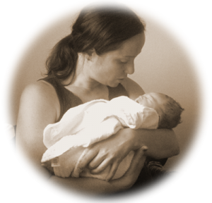 image of eleni holding newborn baby what is birth support doula what is it soft circle 400px